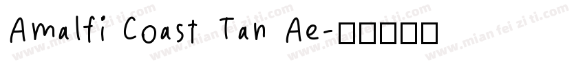 Amalfi Coast Tan Ae字体转换
